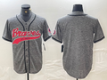 Custom Grey ATL Baseball Shirt Top
