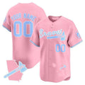 Custom Pink ATL Baseball Shirt Top