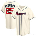 Custom #25 Cream ATL Baseball Shirt Top