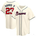Custom #23 Cream ATL Baseball Shirt Top