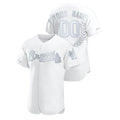 Custom White ATL Baseball Shirt Top