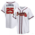 Custom #25 White 2022 ATL Baseball Shirt Top