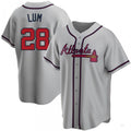 Custom #28 Gray ATL Baseball Shirt Top