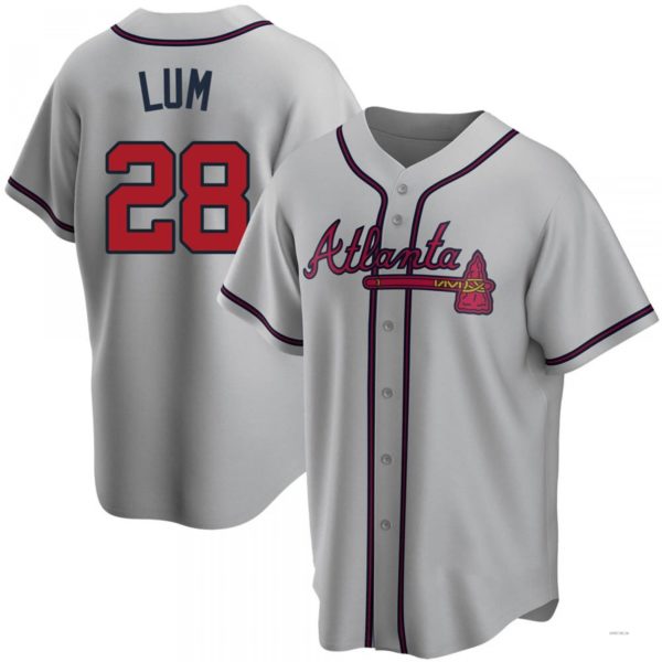 Custom #28 Gray ATL Baseball Shirt Top