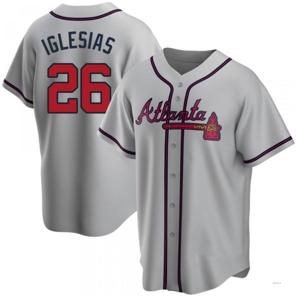 Custom #26 Gray ATL Baseball Shirt Top