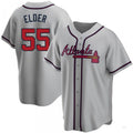 Custom #55 Gray ATL Baseball Shirt Top