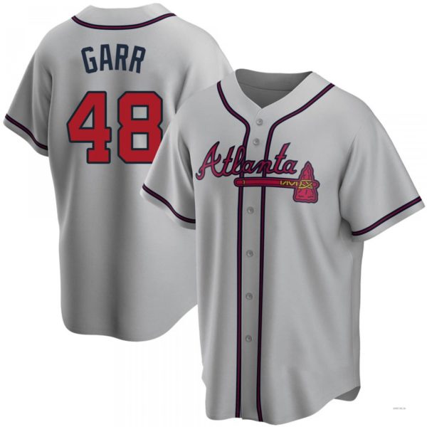 Custom #48 Gray ATL Baseball Shirt Top