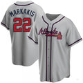 Custom #22 Gray ATL Baseball Shirt Top
