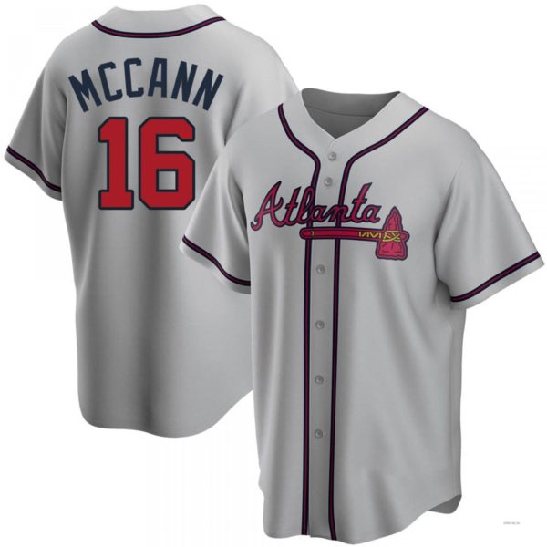 Custom #16 Gray ATL Baseball Shirt Top