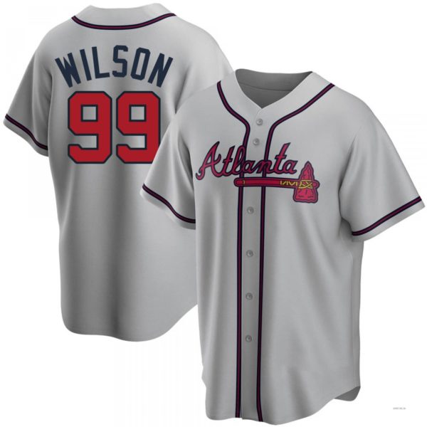 Custom #99 Gray ATL Baseball Shirt Top