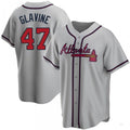 Custom #47 Gray ATL Baseball Shirt Top