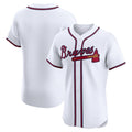 Custom White ATL Baseball Shirt Top