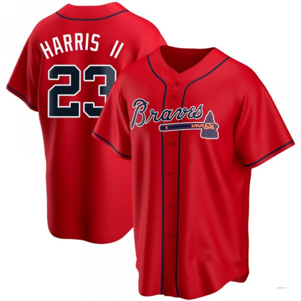 Custom #23 Red ATL Baseball Shirt Top