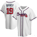 Custom #19 White ATL Baseball Shirt Top