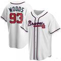 Custom #93 White ATL Baseball Shirt Top
