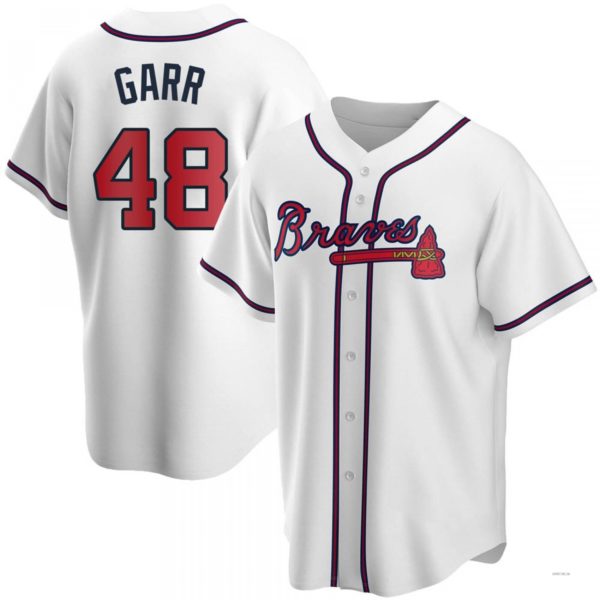 Custom #48 White ATL Baseball Shirt Top