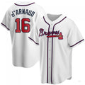 Custom #16 White ATL Baseball Shirt Top