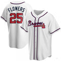 Custom #25 White ATL Baseball Shirt Top
