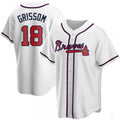 Custom #18 White ATL Baseball Shirt Top