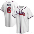 Custom #6 White ATL Baseball Shirt Top
