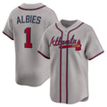 Custom #1 Gray ATL Baseball Shirt Top