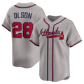 Custom #28 Gray ATL Baseball Shirt Top