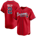 Custom #2 Red 2024 ATL Baseball Shirt Top