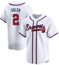 Custom #2 White 2024 ATL Baseball Shirt Top