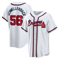 Custom #56 White ATL Baseball Shirt Top