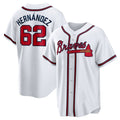 Custom #62 White ATL Baseball Shirt Top