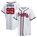 Custom #99 White ATL Baseball Shirt Top