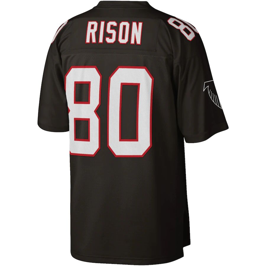 Custom #80 Black ATL Football Shirt Top