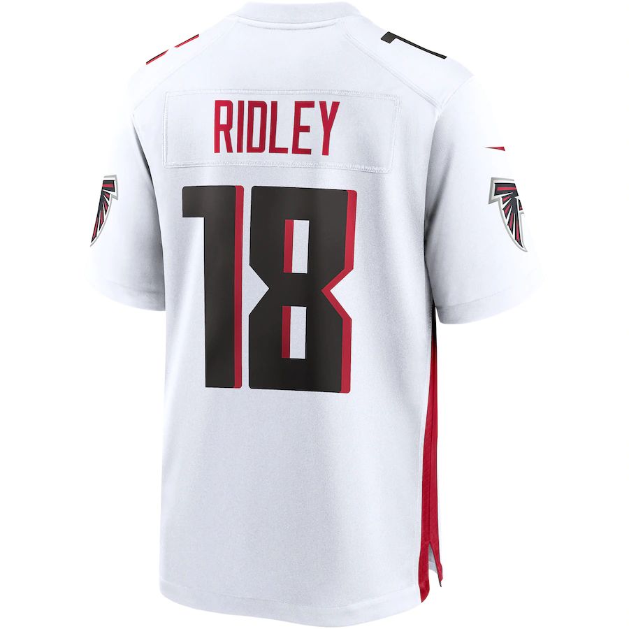 Custom #18 White ATL Football Shirt Top