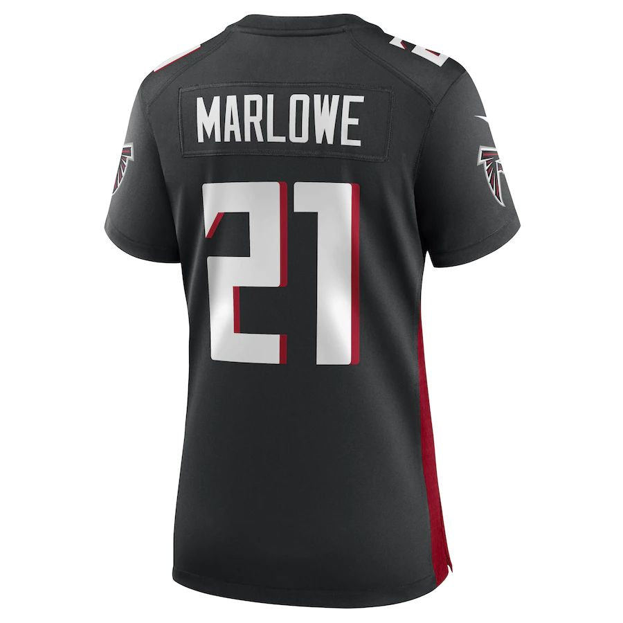 Custom #21 Black ATL Football Shirt Top