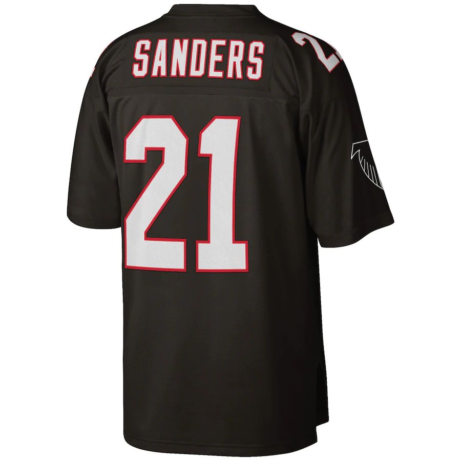 Custom #21 Black 1992 ATL Football Shirt Top
