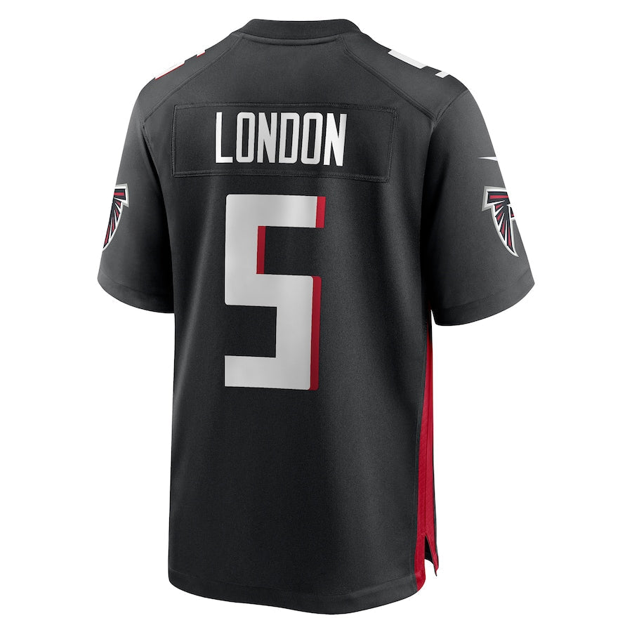 Custom #5 Black 2022 ATL Football Shirt Top