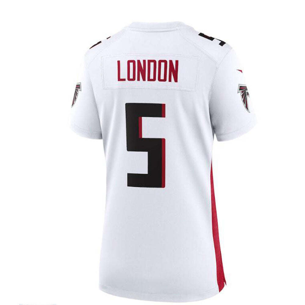 Custom #5 White ATL Football Shirt Top