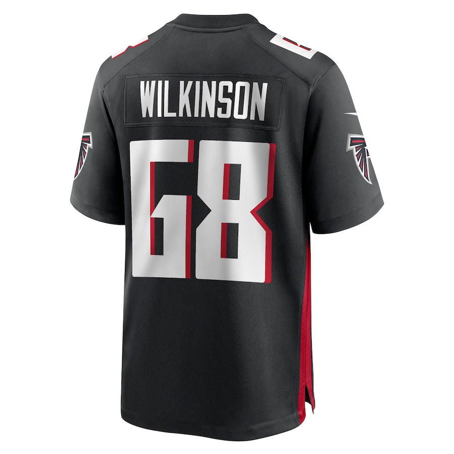 Custom #68 Black ATL Football Shirt Top