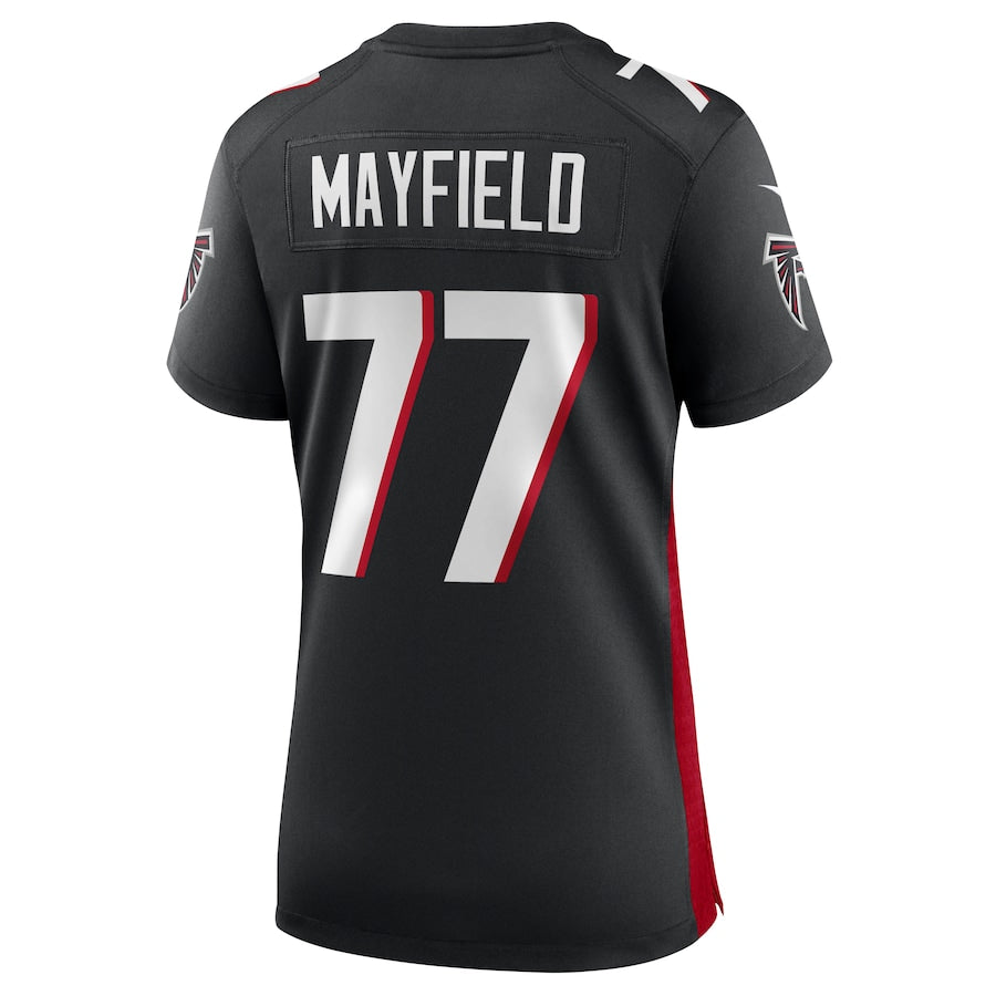 Custom #77 Black ATL Football Shirt Top