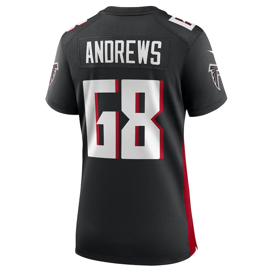 Custom #68 Black ATL Football Shirt Top