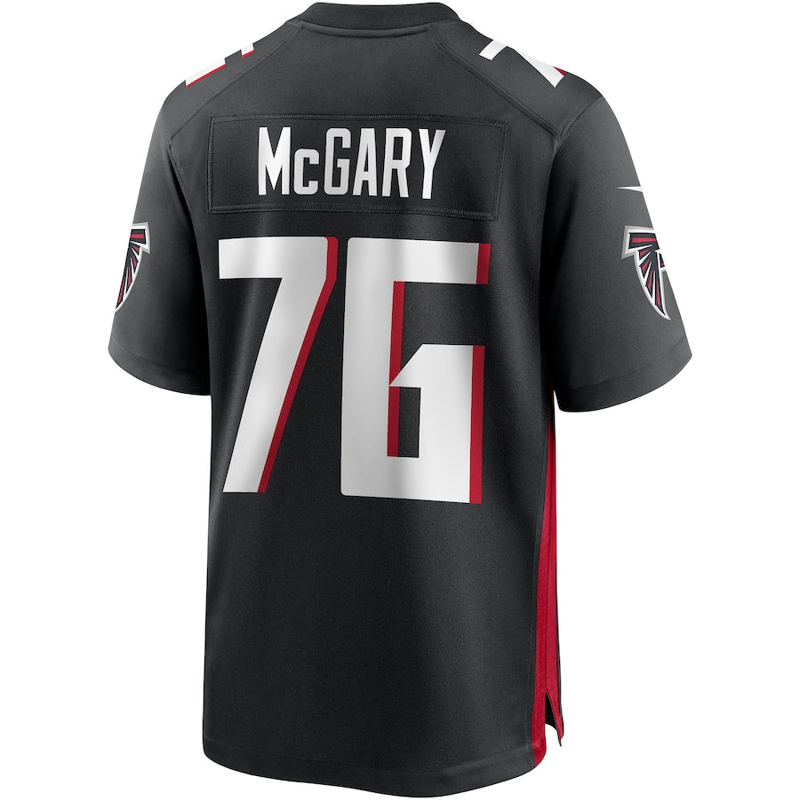 Custom #76 Black ATL Football Shirt Top