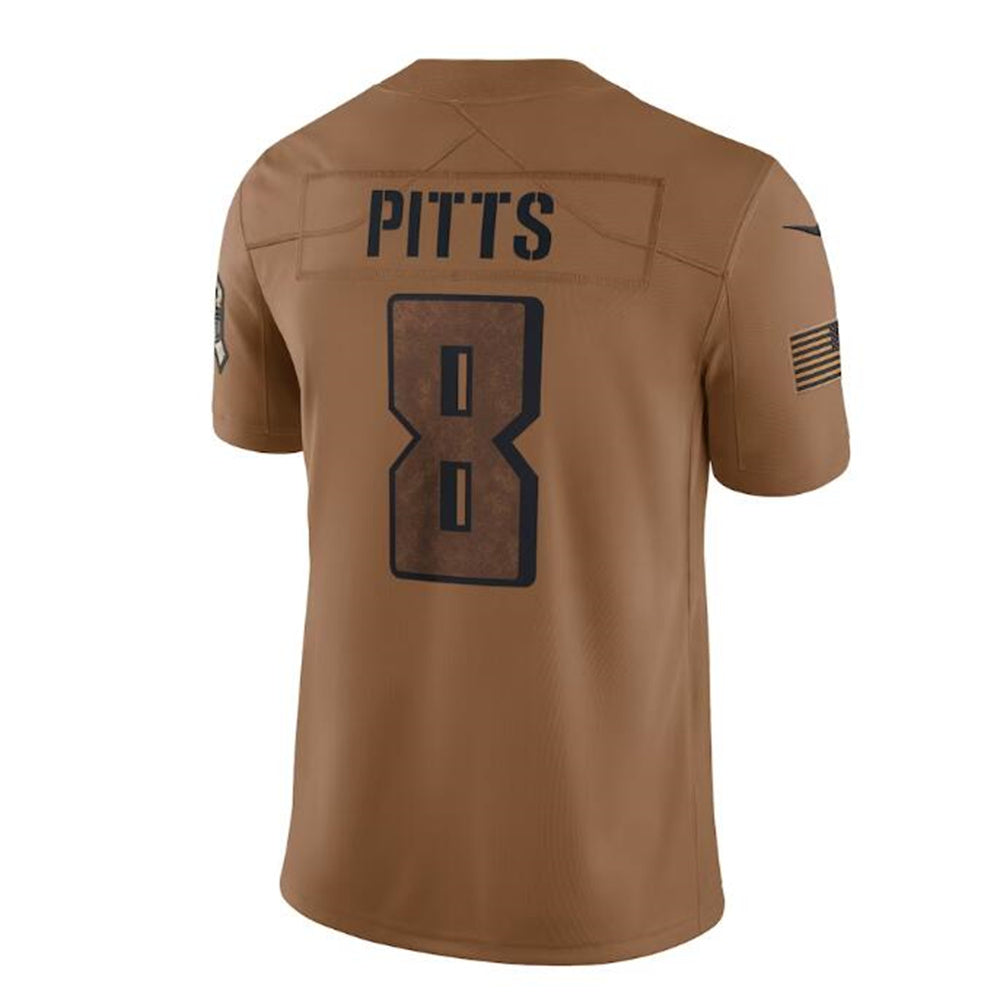 Custom #8 Brown 2023 ATL Football Shirt Top