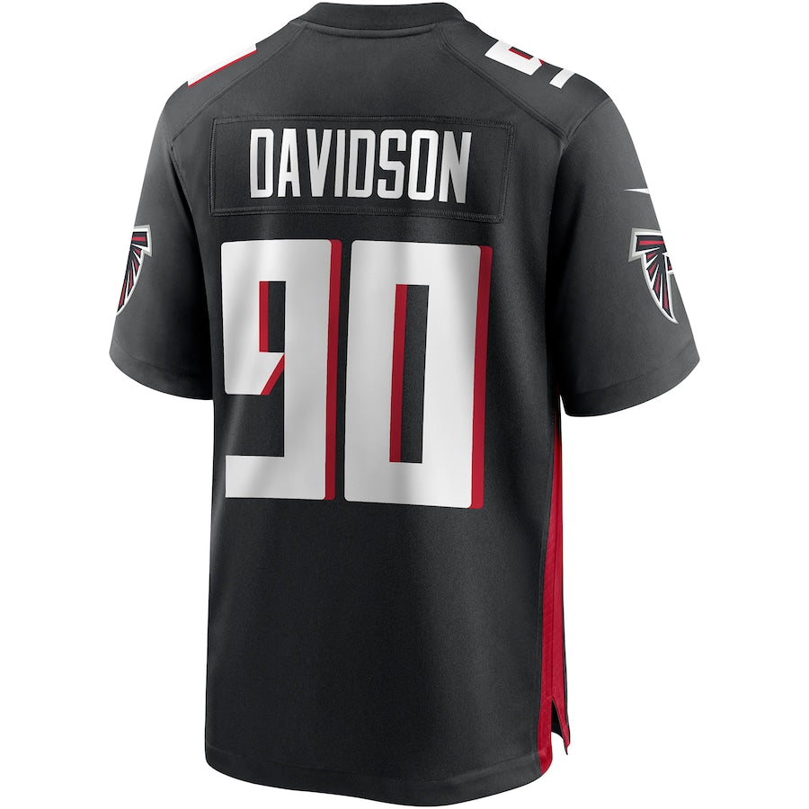 Custom #90 Black ATL Football Shirt Top