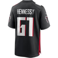Custom #61 Black ATL Football Shirt Top