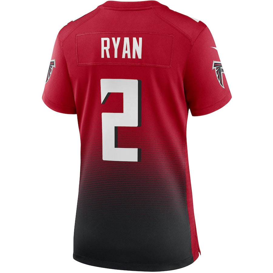 Custom #2 Red ATL Football Shirt Top