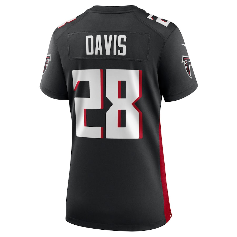 Custom #28 Black ATL Football Shirt Top