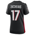Custom #17 Black ATL Football Shirt Top