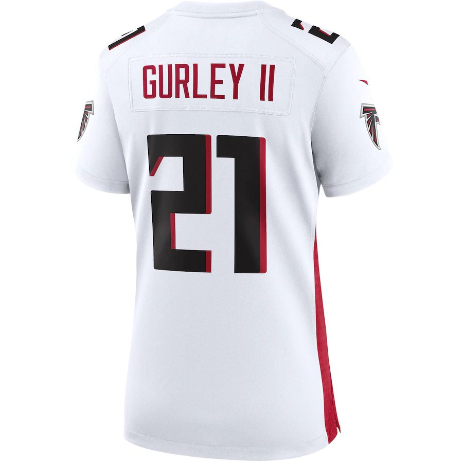 Custom #21 White ATL Football Shirt Top