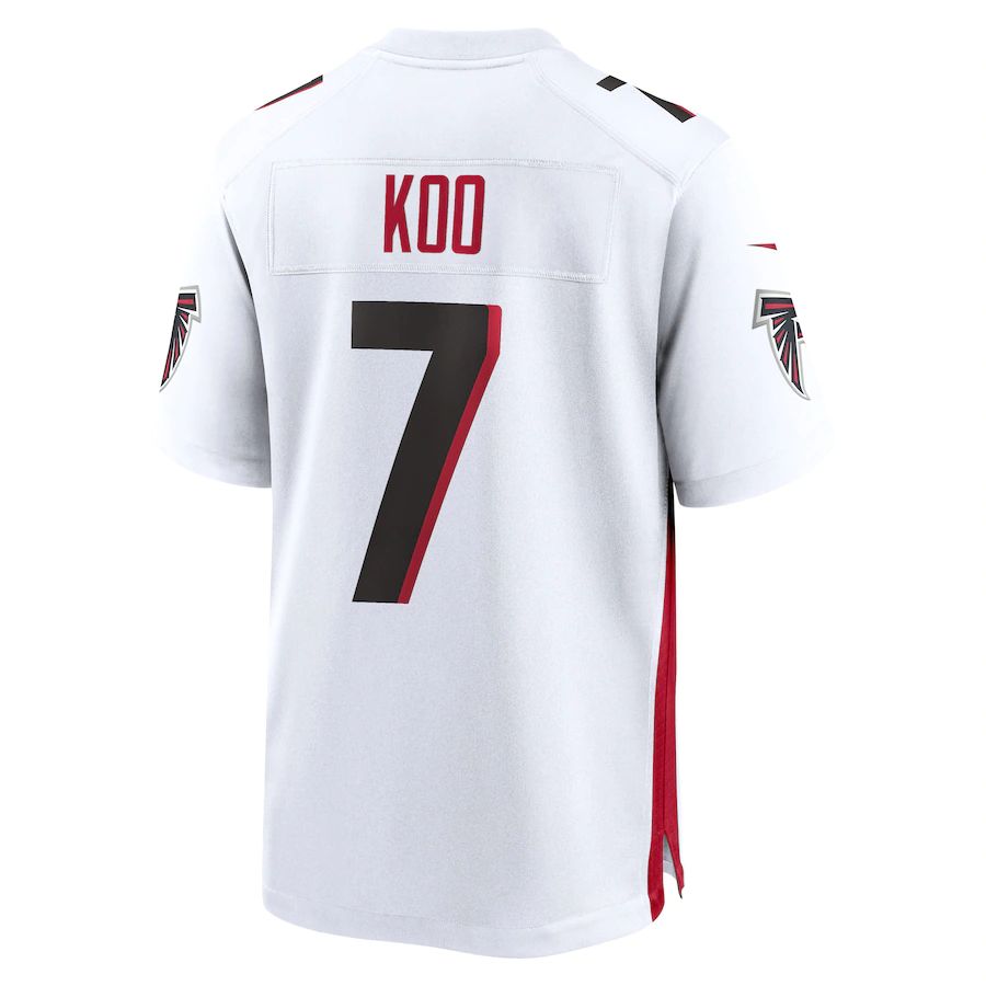 Custom #7 White ATL Football Shirt Top