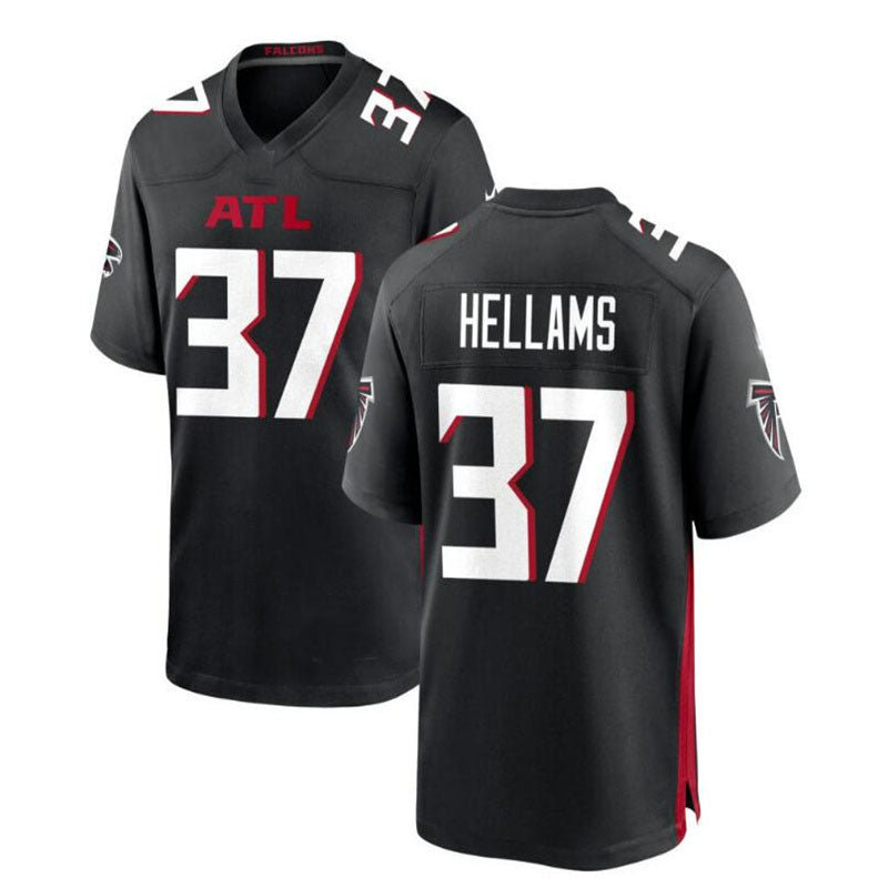 Custom #37 Black ATL Football Shirt Top